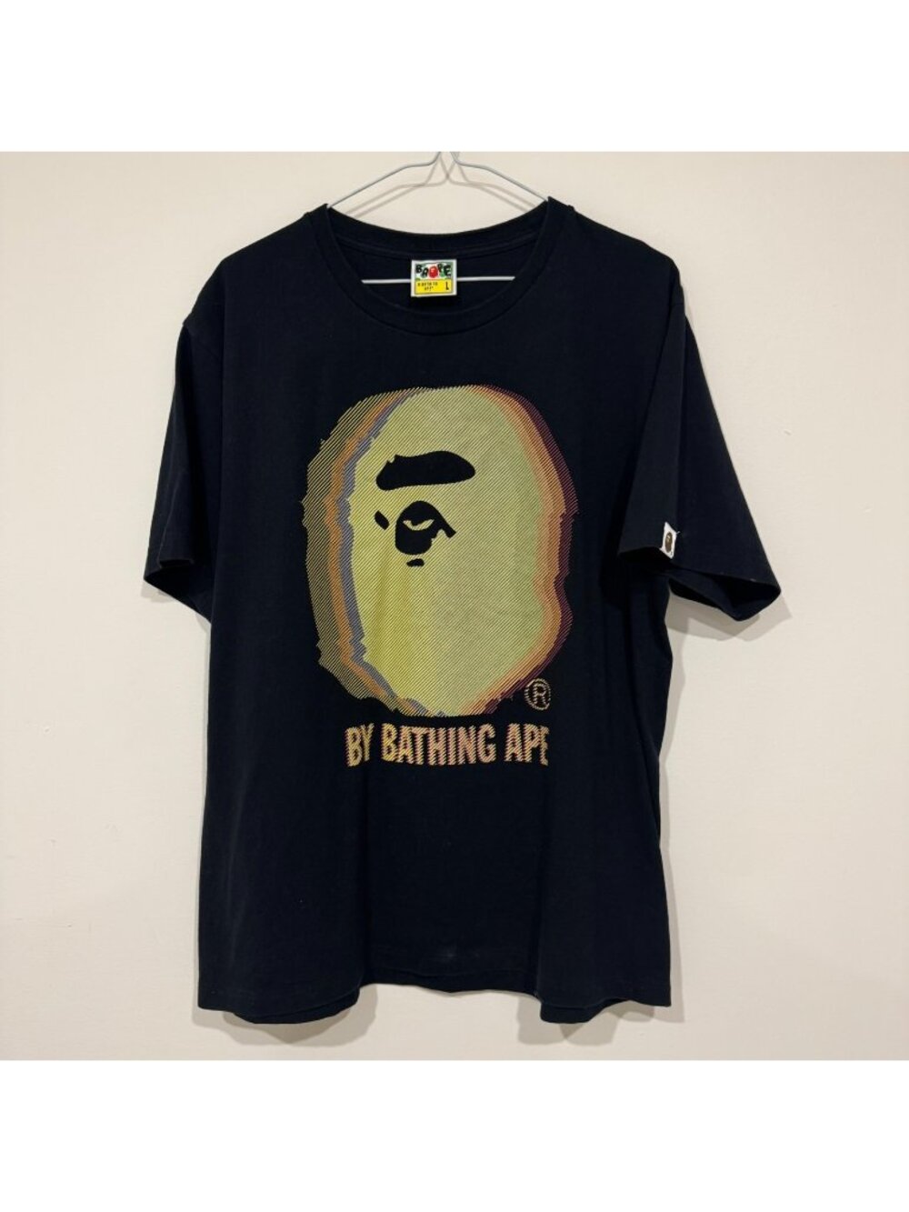 Bape By A Bathing Ape Ape Head T-shirt Black Size L